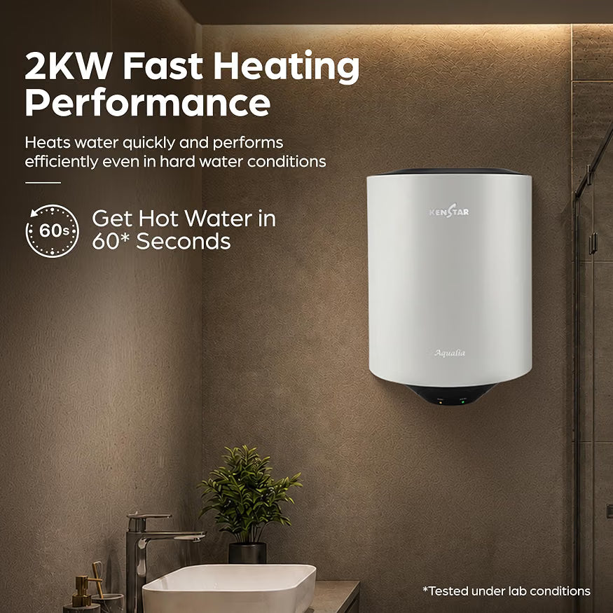 Kenstar Geyser Aqualia neo 25 litre with Free installation and connection pipes