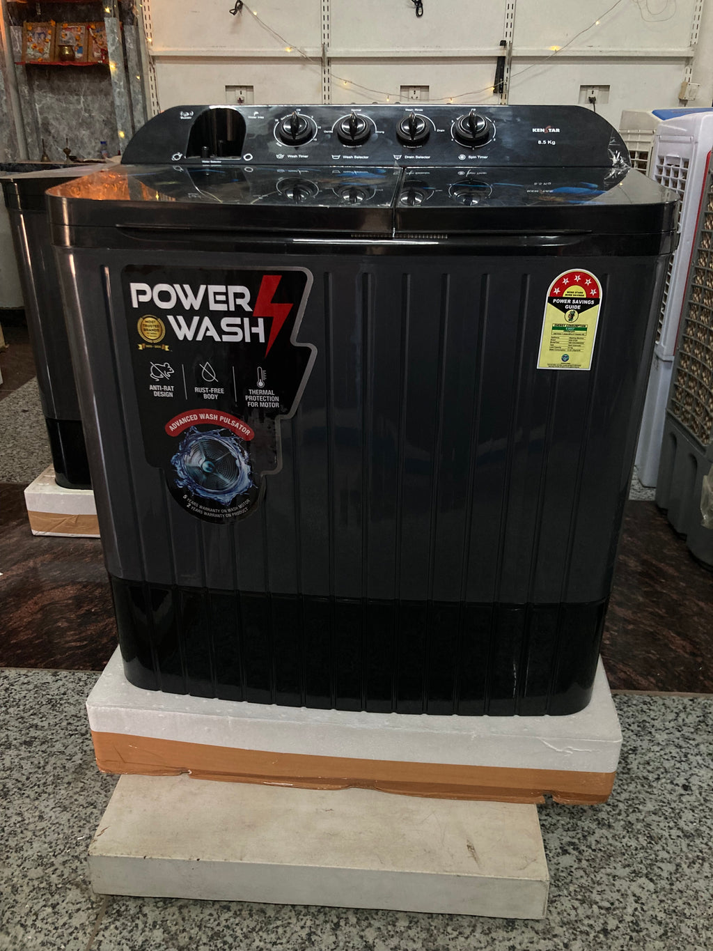 Kenstar 8.5kg w/m toughened glass ksaz685hg
