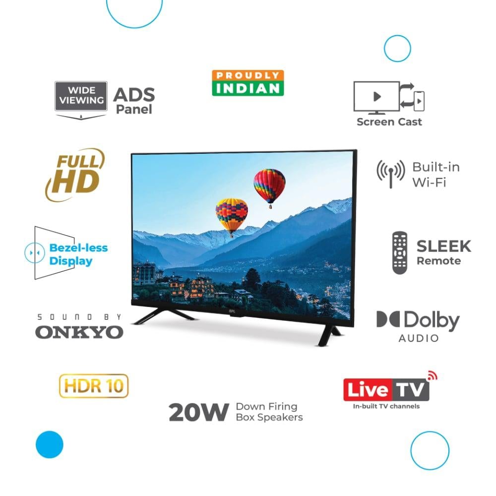BPL 40 FHD HOME THEATRE ONKYO TV 40FF2340 with ADS Panel, Sound By Onkyo & Dolby Audio