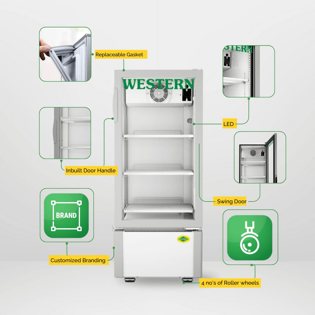 western 200lit visi cooler src200a