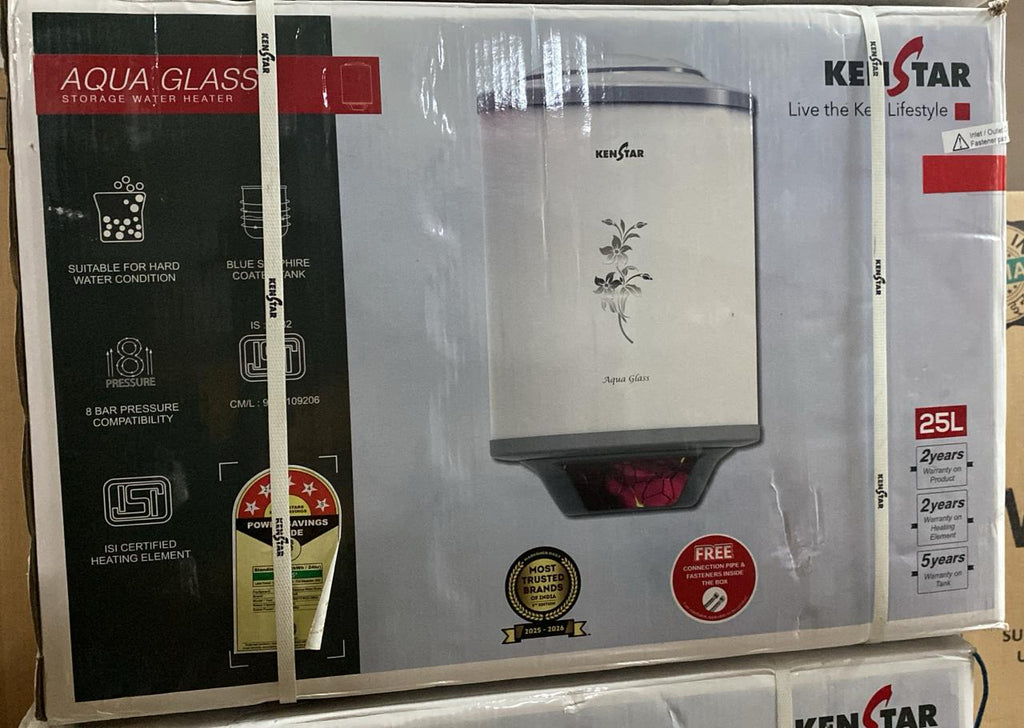 KENSTAR AQUA GLASS 25 LITRE GEYSER