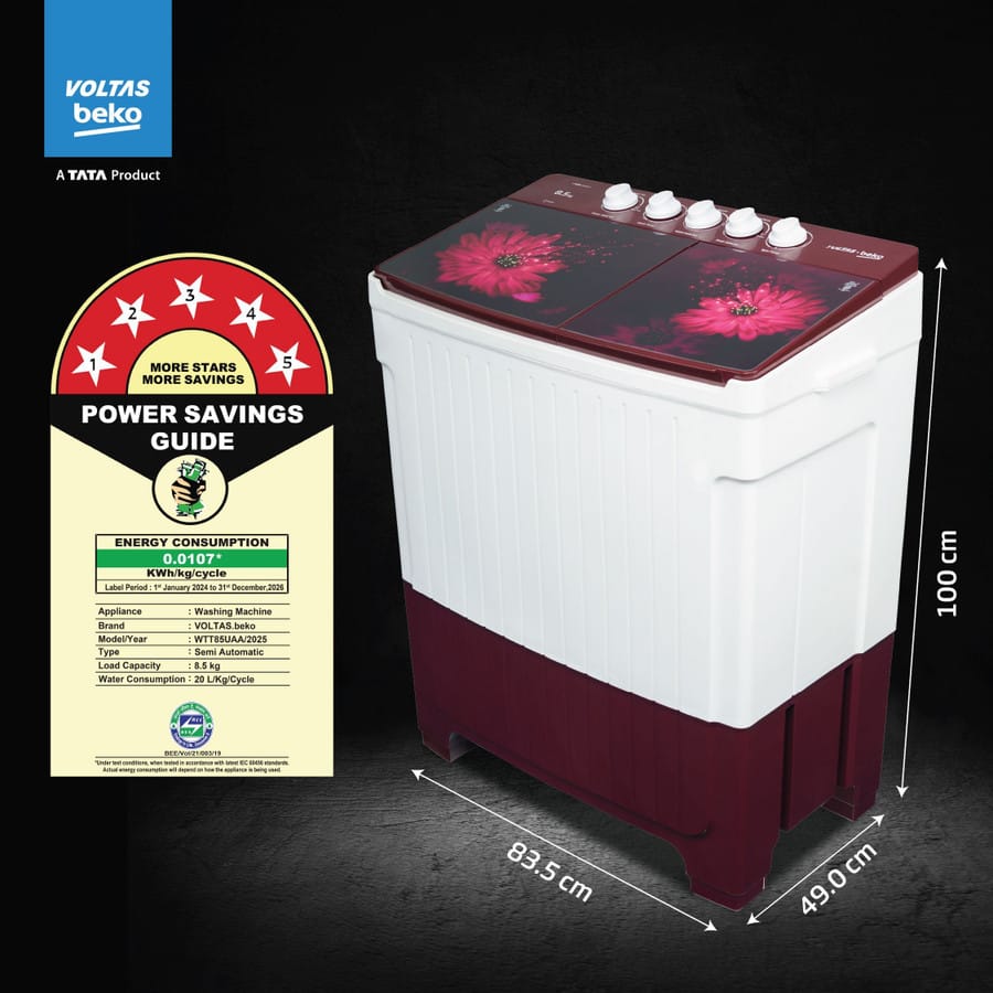 voltas 8.5kg w/m WTT85UAA/WNSSWH5GFD
