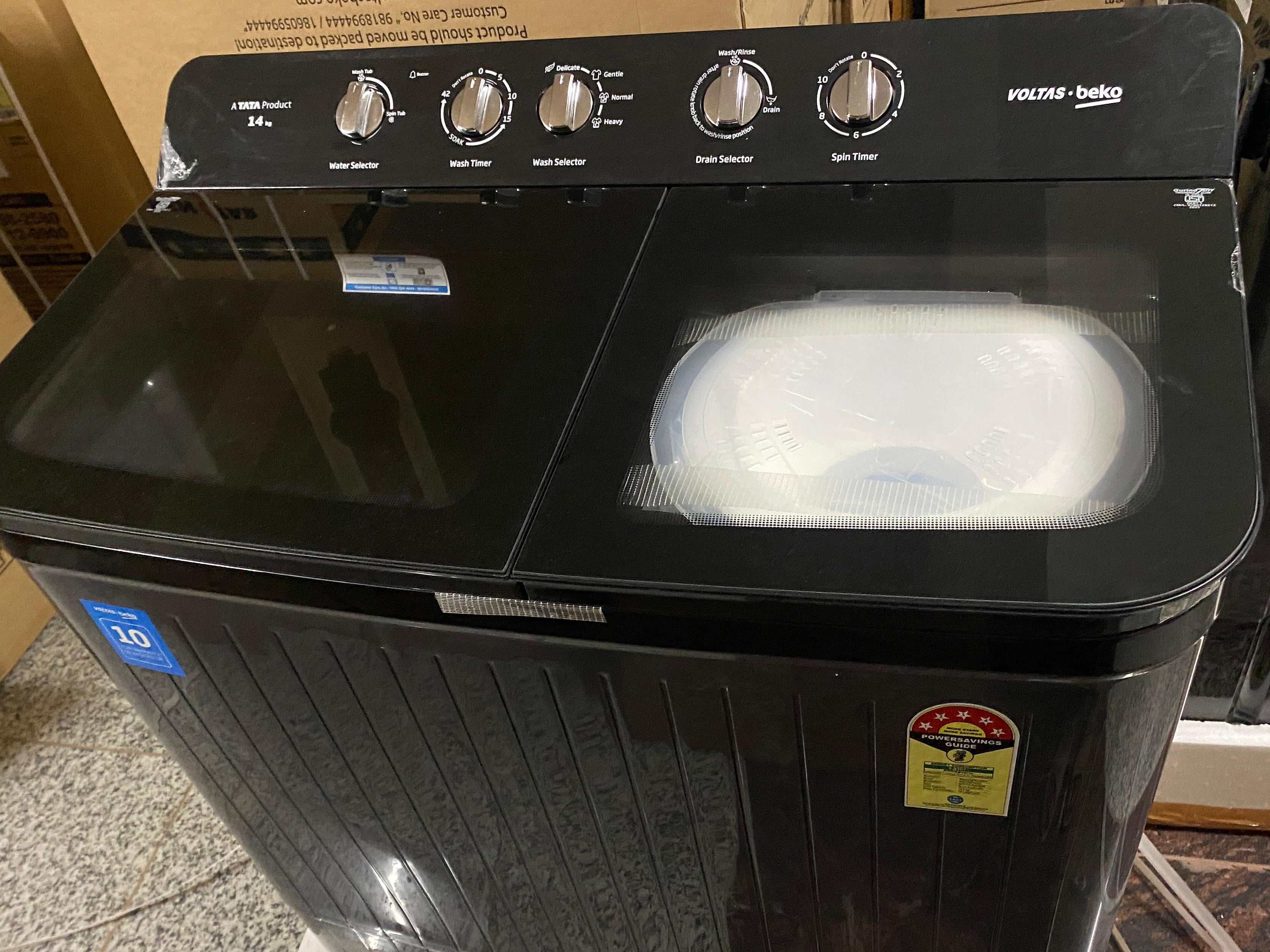 Voltas 14kg toughened glass WTT14 10 year warranty