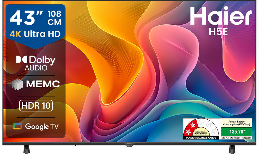 Haier 43 4k ultra hd google tv