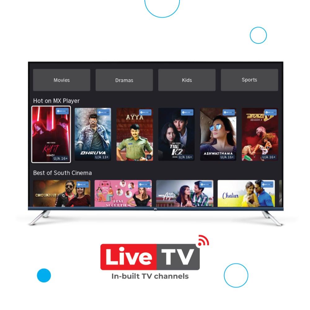 Bpl 32 inch smart Qled tv with live tv and 2year warranty