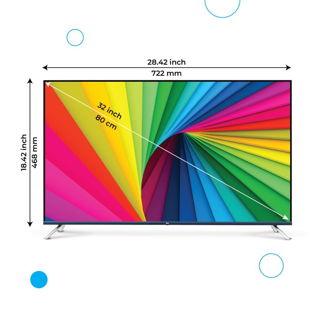 Bpl 32 inch smart Qled tv with live tv and 2year warranty