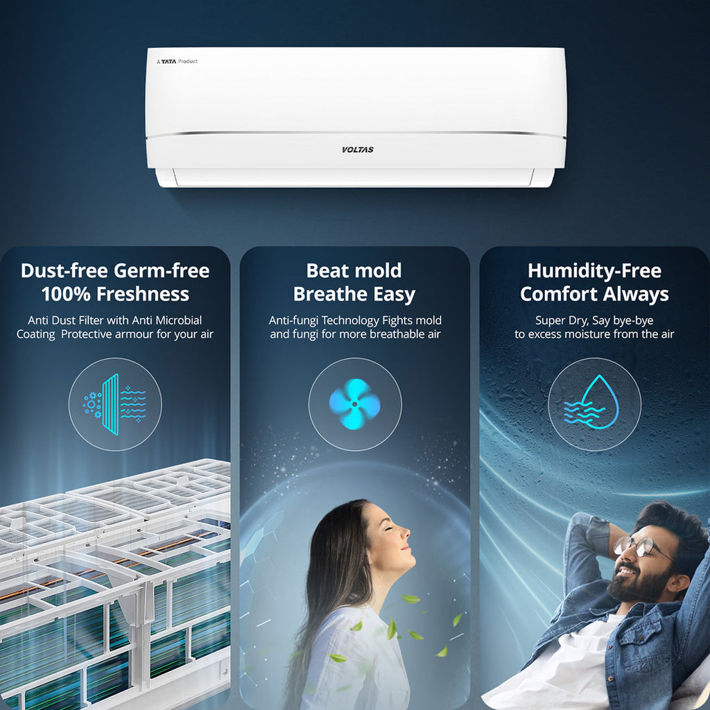Voltas 1.5ton 3star 183INV vectra zen silver