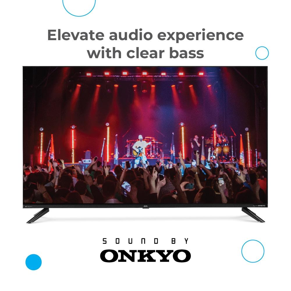 BPL 55 4K HOMETHEATRE ONKYO TV 55UF2340 with Dolby Audio, Sound by Onkyo